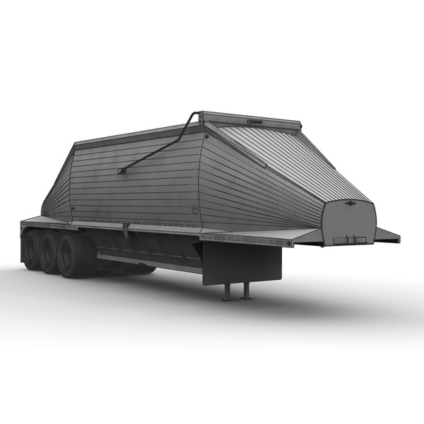trailer beall 3 axle 3d lwo - Beall 3 axle belly dump... by bansheewoj
